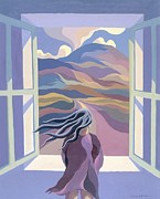 Girl by window Painting by Alan Kenny