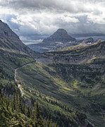 Glacier - Looking Back at Logan Pass Photograph by Jemmy Archer Glacier - Looking Back at Logan Pass Photograph by Jemmy Archer