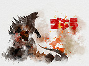 Godzilla Mixed Media by My Inspiration