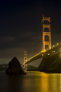 Golden Gate Bridge at Night Photograph by Mike Irwin