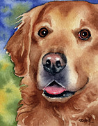 Golden Retriever  Painting by David Rogers