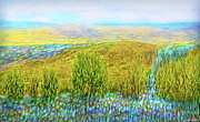 Golden Valley Streaming Digital Art by Joel Bruce Wallach