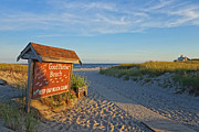 Good Harbor Sign at Sunset Photograph by Toby McGuire