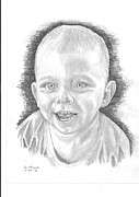 Grandson 15 months Drawing by Kenneth Stock