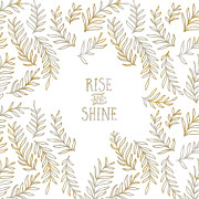 Graphic Art RISE AND SHINE - gold and marble Digital Art by Melanie Viola