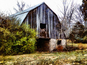 Gray Barn Digital Art by JGracey Stinson