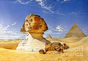 Great Sphinx And Pyramids, Giza, Egypt Photograph by Wellcome Images