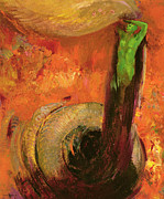 Green Death Painting by Odilon Redon