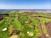 Green golf course aerial view Photograph by Matthias Hauser