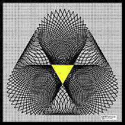 Grid Plus Triangle Digital Art by Diane Parnell