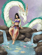 Guardian of the Lotus Digital Art by Brandy Woods