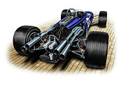 Gurney Eagle F-1 Car Digital Art by David Kyte