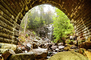 Hadlock falls under Carriage road arch Photograph by Jeff Folger