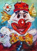 Happy Clown Art Painting by Mary Cahalan Lee - aka PIXI