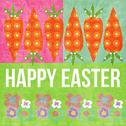 Happy Easter Mixed Media by Linda Woods