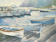 Harbor of Capri Painting by ML McCormick
