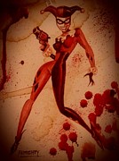 HARLEY QUINN - wet blood Painting by Ryan Almighty