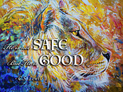He Is Not Safe But He Is Good Painting by Aaron Spong