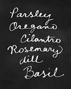 Herb List- Art by Linda Woods Mixed Media by Linda Woods Herb List- Art by Linda Woods Mixed Media by Linda Woods