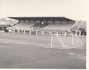 Hereford United - Edgar Street - Merton Stand 1 - BW - 1969 Photograph by Legendary Football Grounds