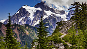 Hike to see Mt. Baker Photograph by Claudia Abbott