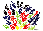 Homage To Matisse Drawing by Teddy Campagna