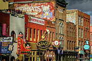 Honky Tonk Row - Nashville TN Photograph by Debra Martz