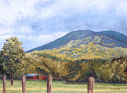 Horse Barn at Cades Cove Painting by Todd Blanchard