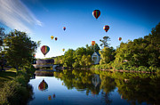 Hot Air balloons in Quechee Photograph by Jeff Folger