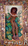 Hot Cactus Painting by John Reynolds