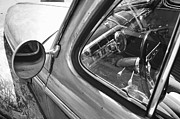 Hot Rod Ford - Mirror and Steering Wheel Photograph by Jason Freedman