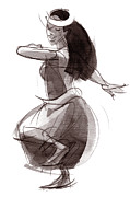 Hula Dancer Olina Painting by Judith Kunzle