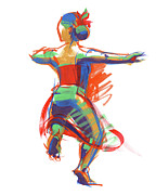 Hula Wahine Ikaika Painting by Judith Kunzle