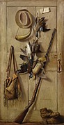 Hunting Cabin Door Painting by Richard