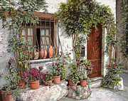 Dietro La Grata I Vasi Painting by Guido Borelli