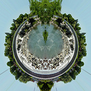 Idaho Falls Mirrored Stereographic Projection Photograph by K Bradley Washburn
