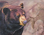 I'll be Bear for you Painting by J W Baker