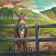 I'm real. I'm a real ass. Painting by LE Williams