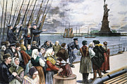 Immigrants On Ship, 1887 Photograph by Granger