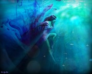 In Blue Depths  Digital Art by Lilia S