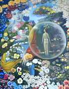 In My Summer Garden Painting by Tone Aanderaa