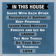 In This House Mixed Media by Linda Woods