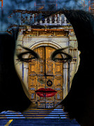 Inside the old italian door Digital Art by Gabi Hampe