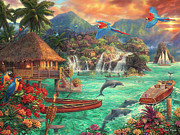 Island Life Painting by Chuck Pinson