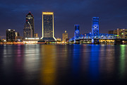 Jacksonville Skyline at Twilight Photograph by Dawna Moore Photography