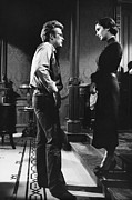 James Dean and Elizabeth Taylor Photograph by Sanford Roth