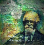James Henry-Study Mixed Media by Cora Marshall