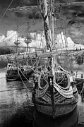 Jamestown Harbor with the Three Ships the Susan Constant, Godspeed, Discovery Photograph by Randall Nyhof Jamestown Harbor with the Three Ships the Susan Constant, Godspeed, Discovery Photograph by Randall Nyhof