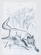 Japanese Fox Sketch Drawing by Brandy Woods Japanese Fox Sketch Drawing by Brandy Woods