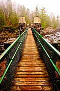 Jay Cooke Swinging Bridge In Fog Photograph by Duluth To Door County Photography